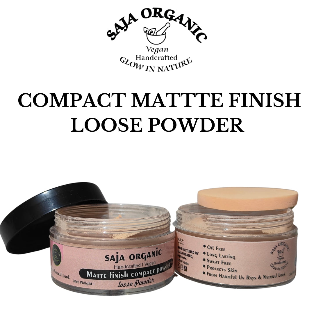 SAJA ORGANIC COMPACT POWDER MATTE FINISH LONG LASTING