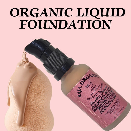 Saja Organic Foundation for Flawless Skin - Radiant Glow , Natural Makeup Look 30 ml