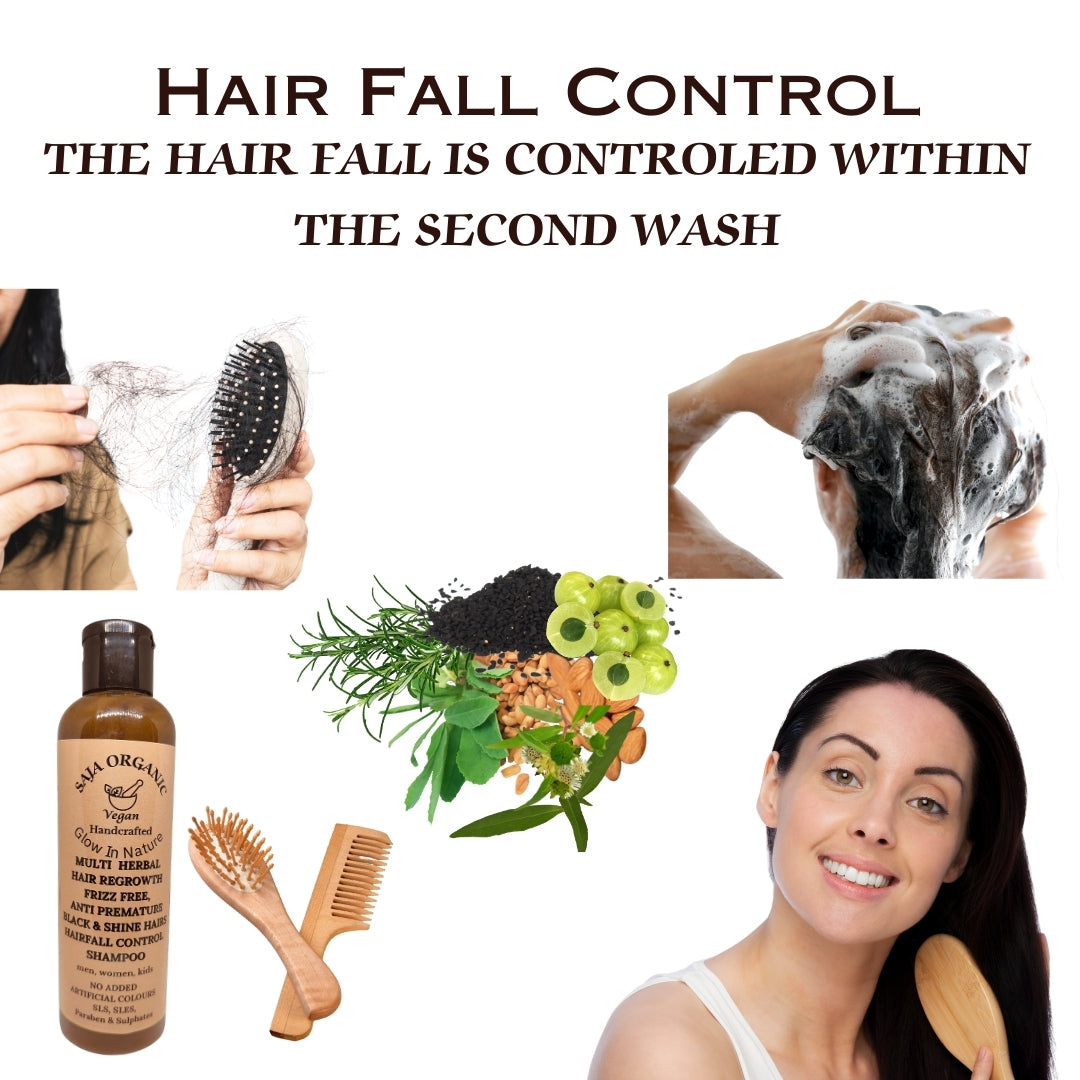SAJA ORGANIC HERBAL HAIR CARE SHAMPOO FOR ALL HAIR TYPES
