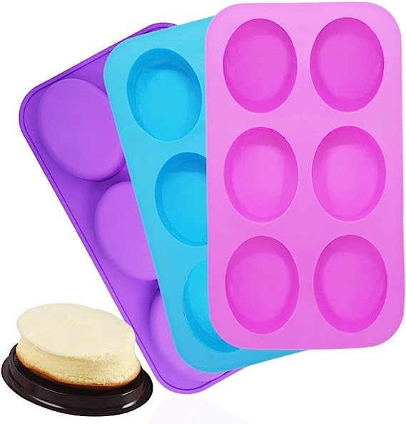 Oval Shaped Soap Mold for Making Handmade Soap, Bath Bomb