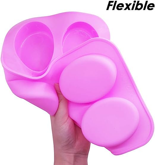 Oval Shaped Soap Mold for Making Handmade Soap, Bath Bomb