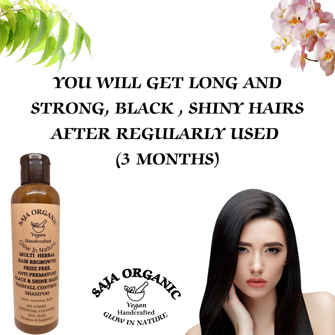 SAJA ORGANIC HERBAL HAIR CARE SHAMPOO FOR ALL HAIR TYPES