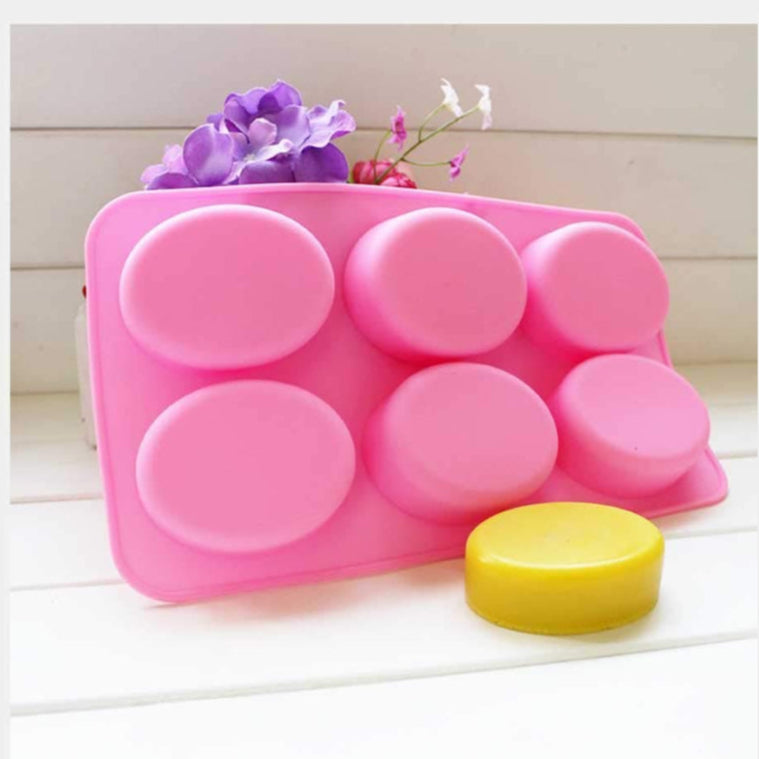Oval Shaped Soap Mold for Making Handmade Soap, Bath Bomb