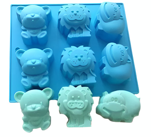 KIDS SPECIAL ANIMAL  DESIGN SILICONE SOAP MOULD