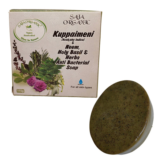 KUPPAIMENI [NETTLE] NEEM, HOLY BASIL & GOAT MILK ANTIBACTERIAL SOAP