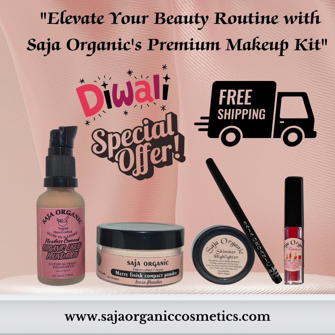 SAJA ORGANIC COMPACT POWDER MATTE FINISH LONG LASTING