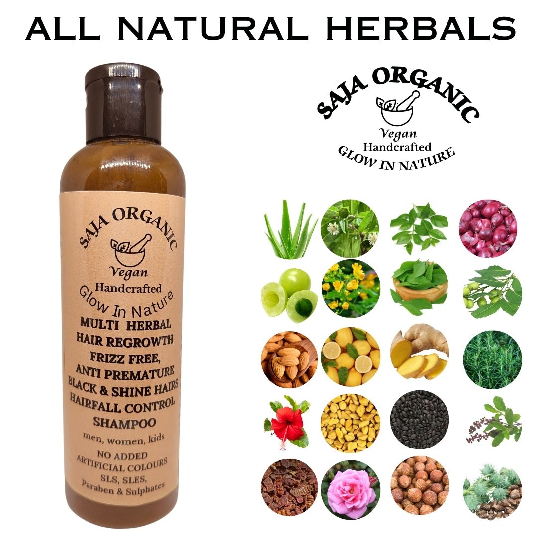 SAJA ORGANIC HERBAL HAIR CARE SHAMPOO FOR ALL HAIR TYPES