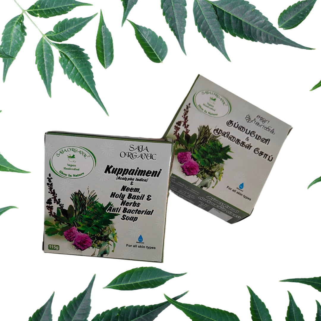KUPPAIMENI [NETTLE] NEEM, HOLY BASIL & GOAT MILK ANTIBACTERIAL SOAP