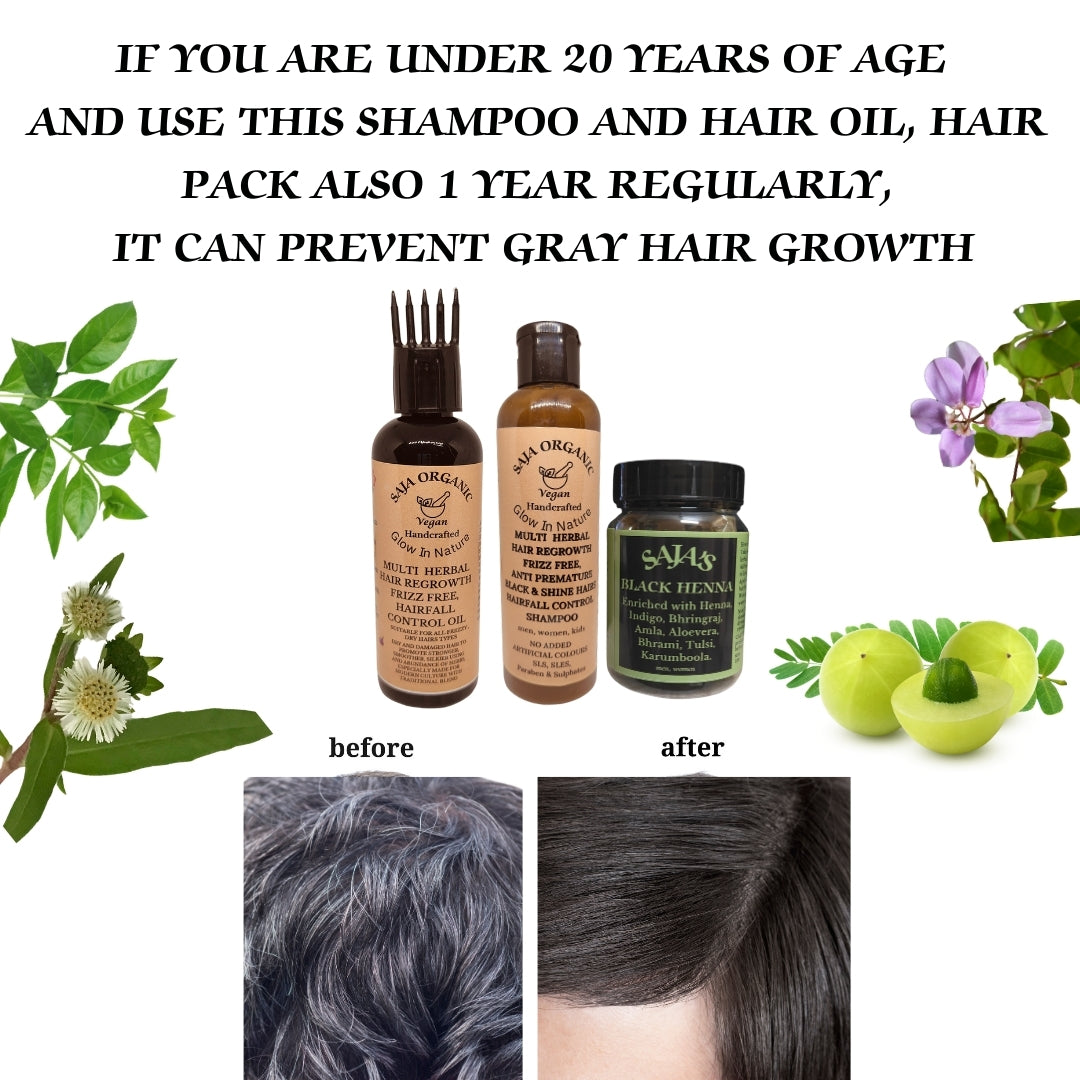 SAJA ORGANIC HERBAL HAIR CARE SHAMPOO FOR ALL HAIR TYPES