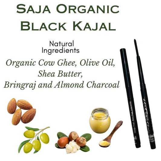 Saja Organic Kajal 
"Define Your Eyes with Our All-Natural Organic Kajal"