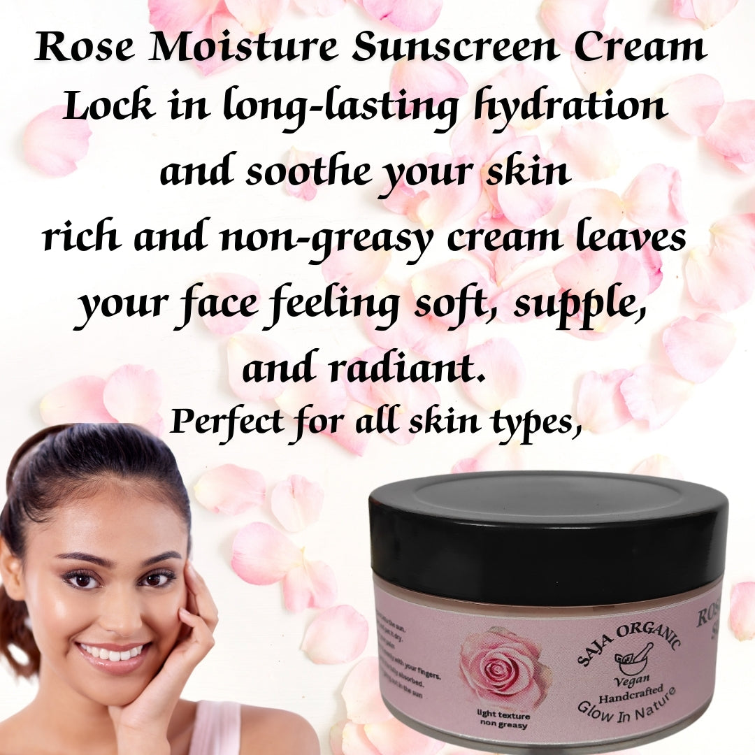 ROSE MOISTURE SUNSCREEN CREAM 50 gm