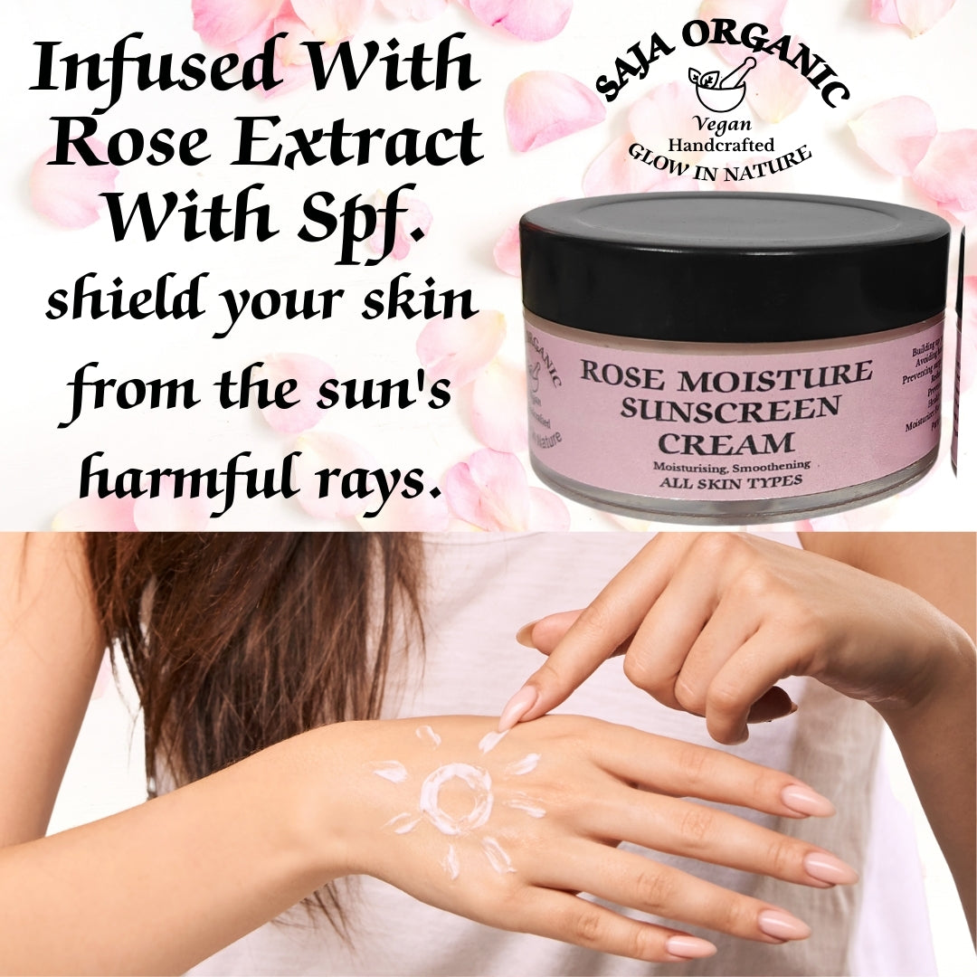 ROSE MOISTURE SUNSCREEN CREAM 50 gm