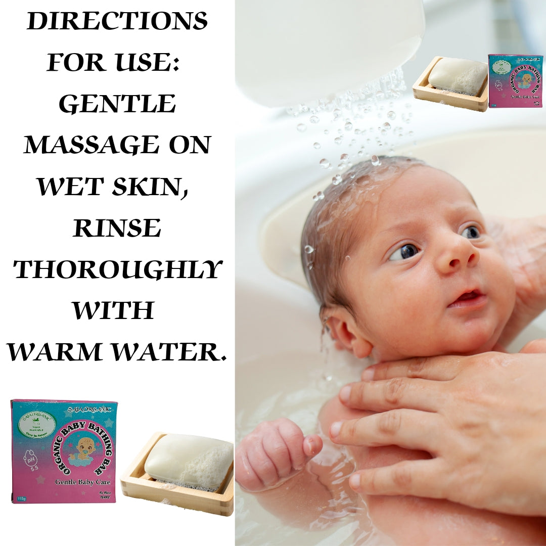 SAJA ORGANIC BABY BATHING BAR GENTLE CARE