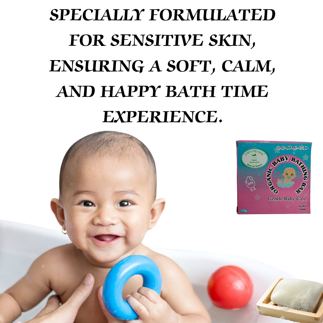 SAJA ORGANIC BABY BATHING BAR GENTLE CARE