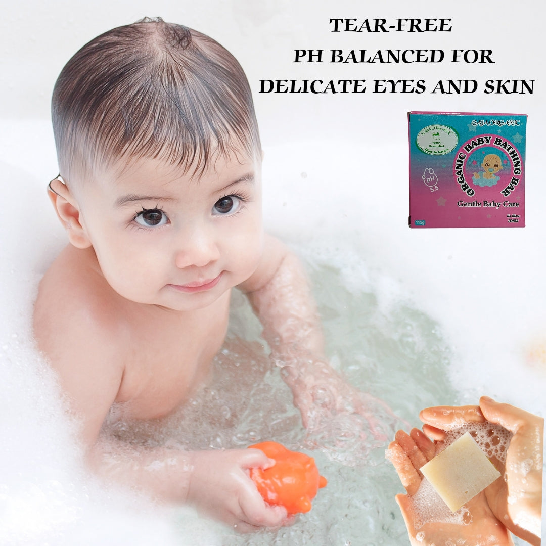 SAJA ORGANIC BABY BATHING BAR GENTLE CARE