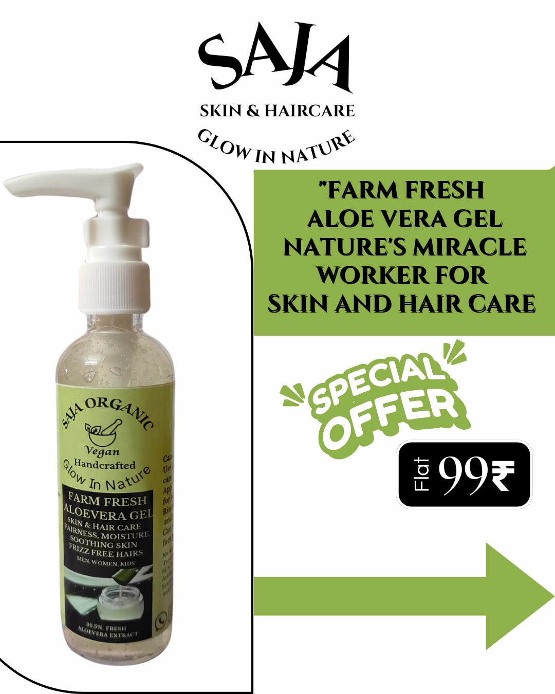 SAJA ORGANIC FARM FRESH ALOEVERA GEL