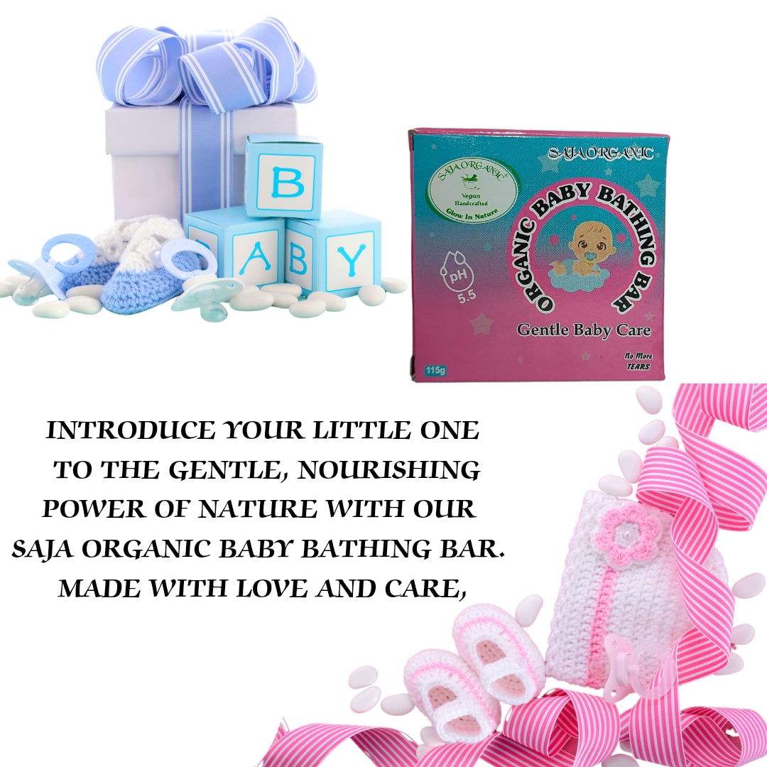 SAJA ORGANIC BABY BATHING BAR GENTLE CARE